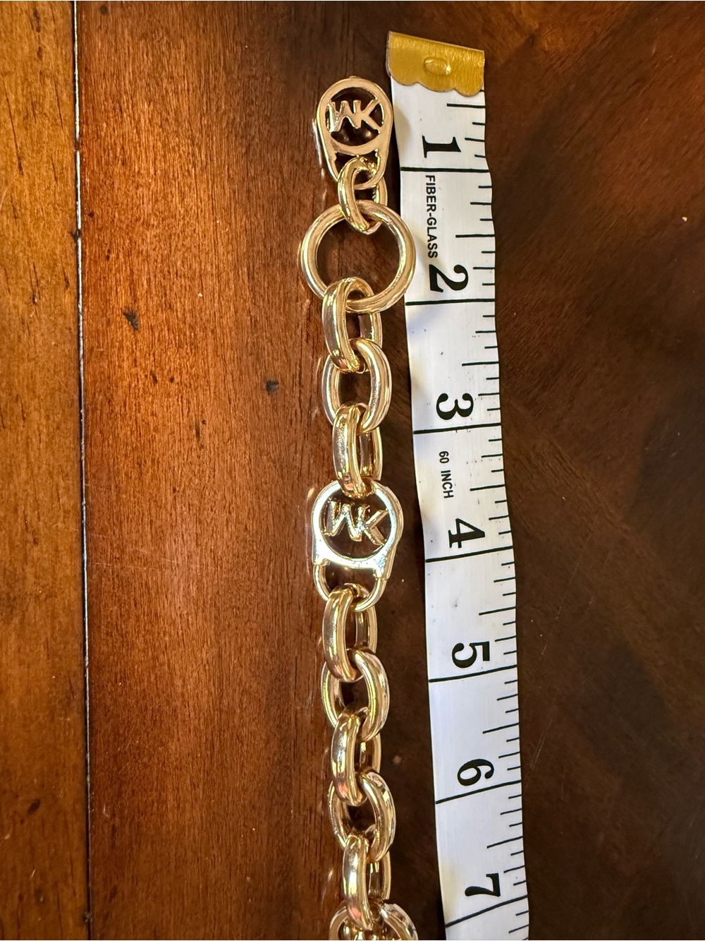 Michael Kors Gold Link Logo Toggle Bracelet - Picture 2 of 3